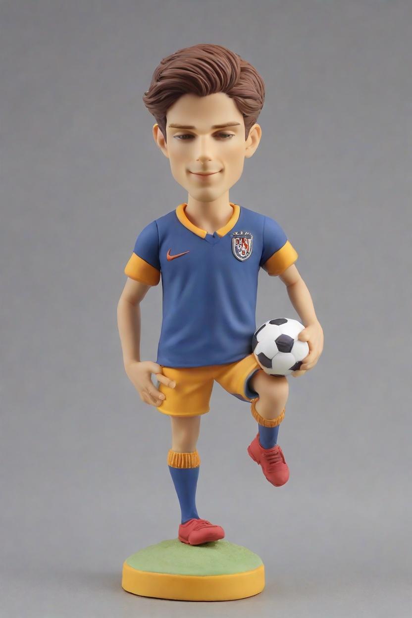 Soccer Meets Tutu: A Trendy Twist on Personalized Bobblehead Dolls,Meet My New Bestie: A Kicking Soccer Captain in a Tutu! #BobbleheadGoals