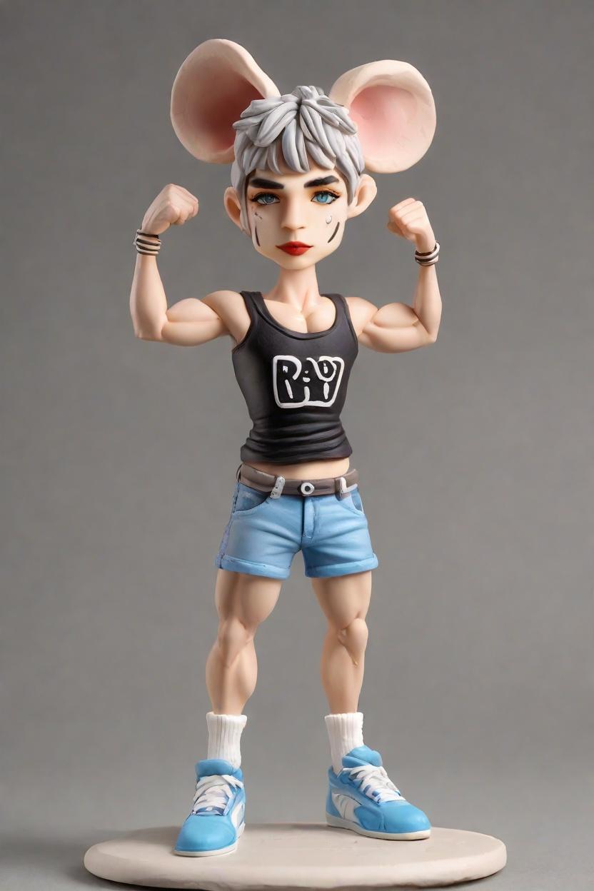Unlocking the Secret to the Perfect Fitness Gift: A Bobblehead with a Wink,Flexing My Mini-Me: A Neon Tank Top Tale of Fitness and Fun