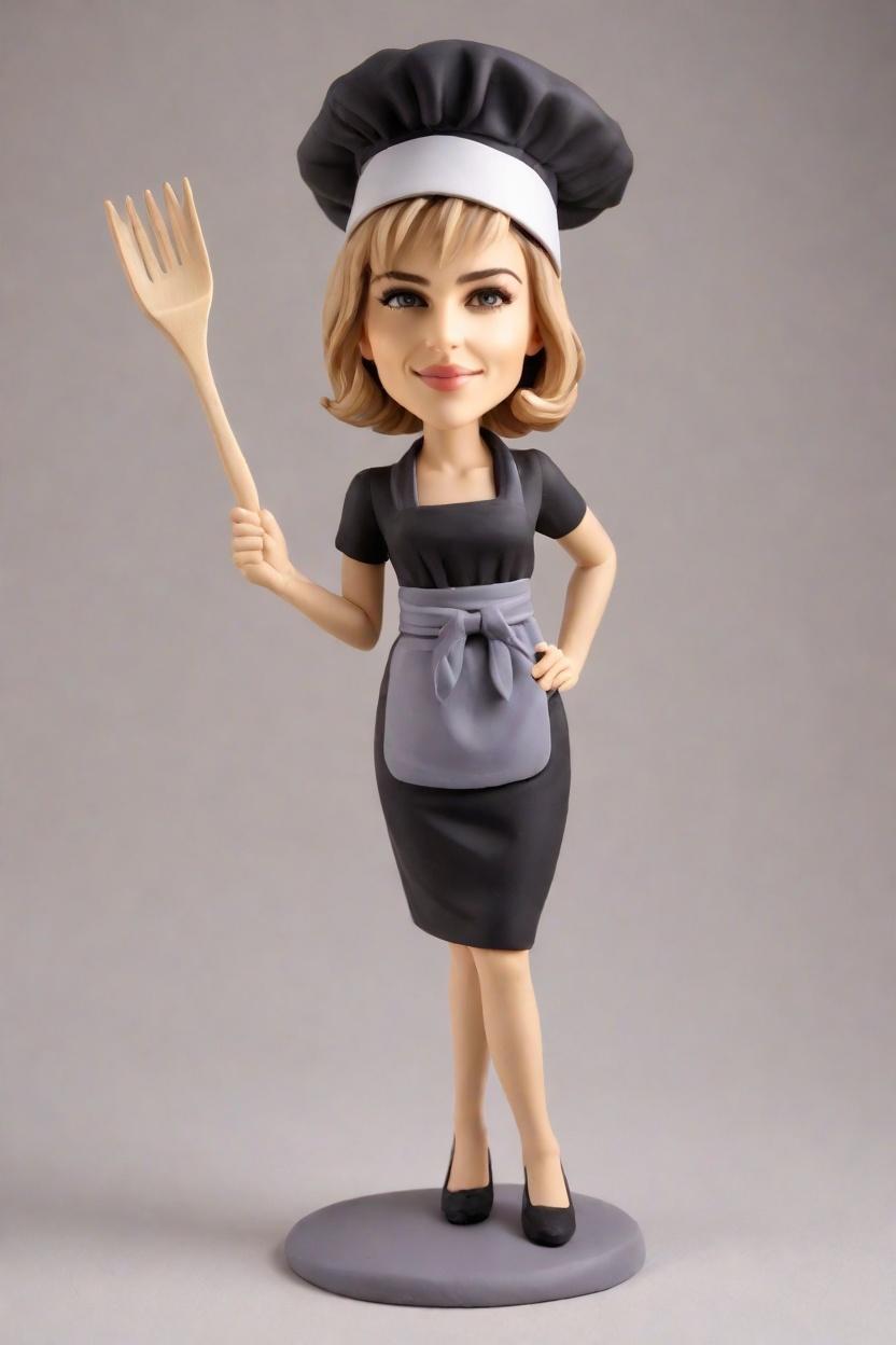 The Whimsical World of Custom Bobblehead Dolls: A Culinary Delight for Every Kitchen,She's Cooking Up a Storm: Introducing My New Personalized Bobblehead Chef