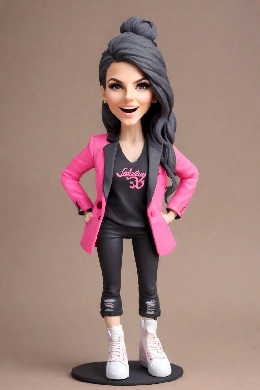 Custom Corporate Confidence Bobblehead,She Created Her Own Confident Bobblehead Doll!