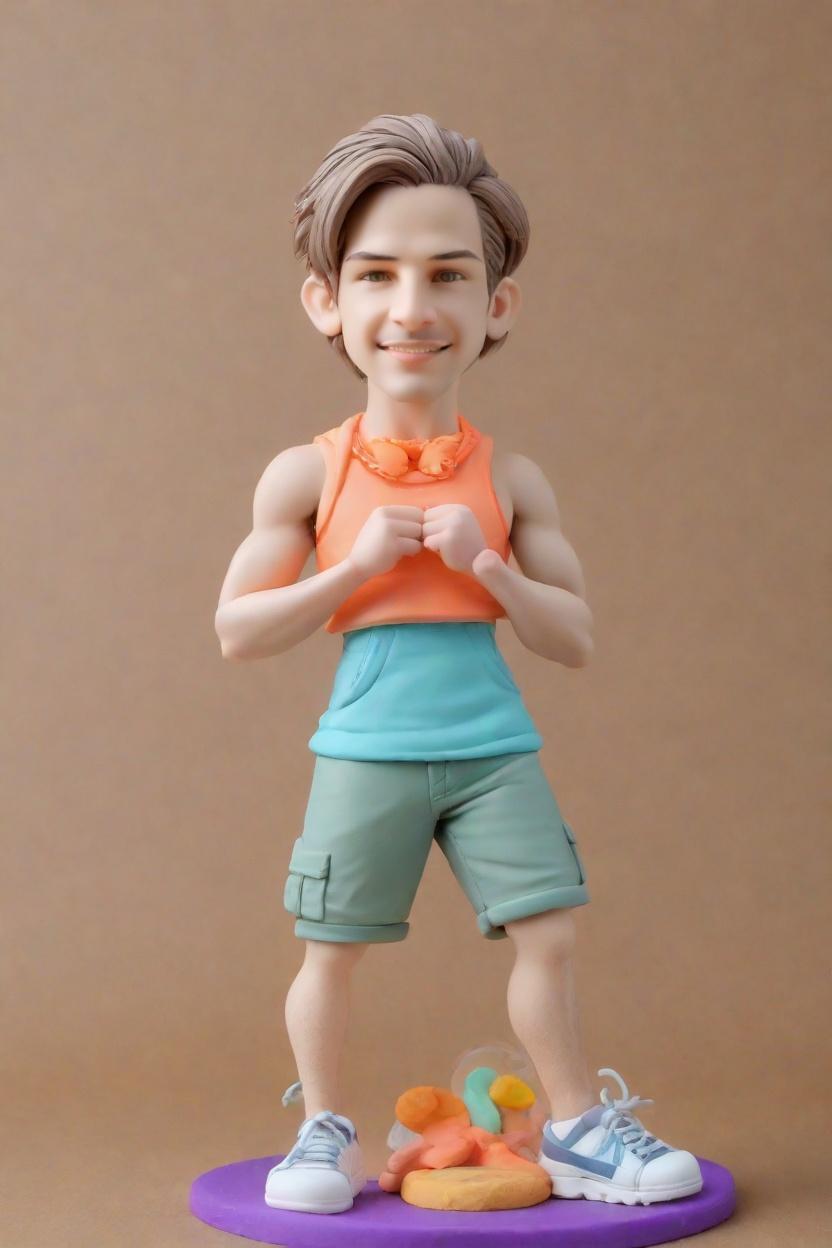 Flexing Fun: The Rise of Fitness-Inspired Bobbleheads,When Fitness Meets Whimsy: My Mini-Me's Neon Workout