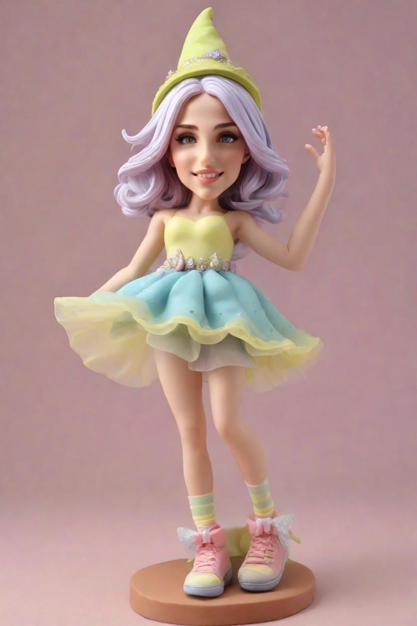 Custom Witchy Playful Bobblehead,She Created a Witchy Bobblehead Doll!