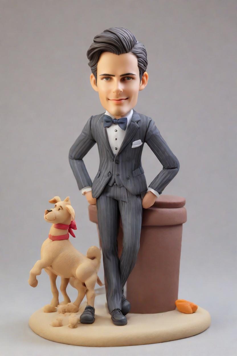 Fashion Meets Fun: Discovering the Trendy Executive Bobblehead Craze,Confidently Kicking It: My Custom Executive Mini-Me Figurine Story