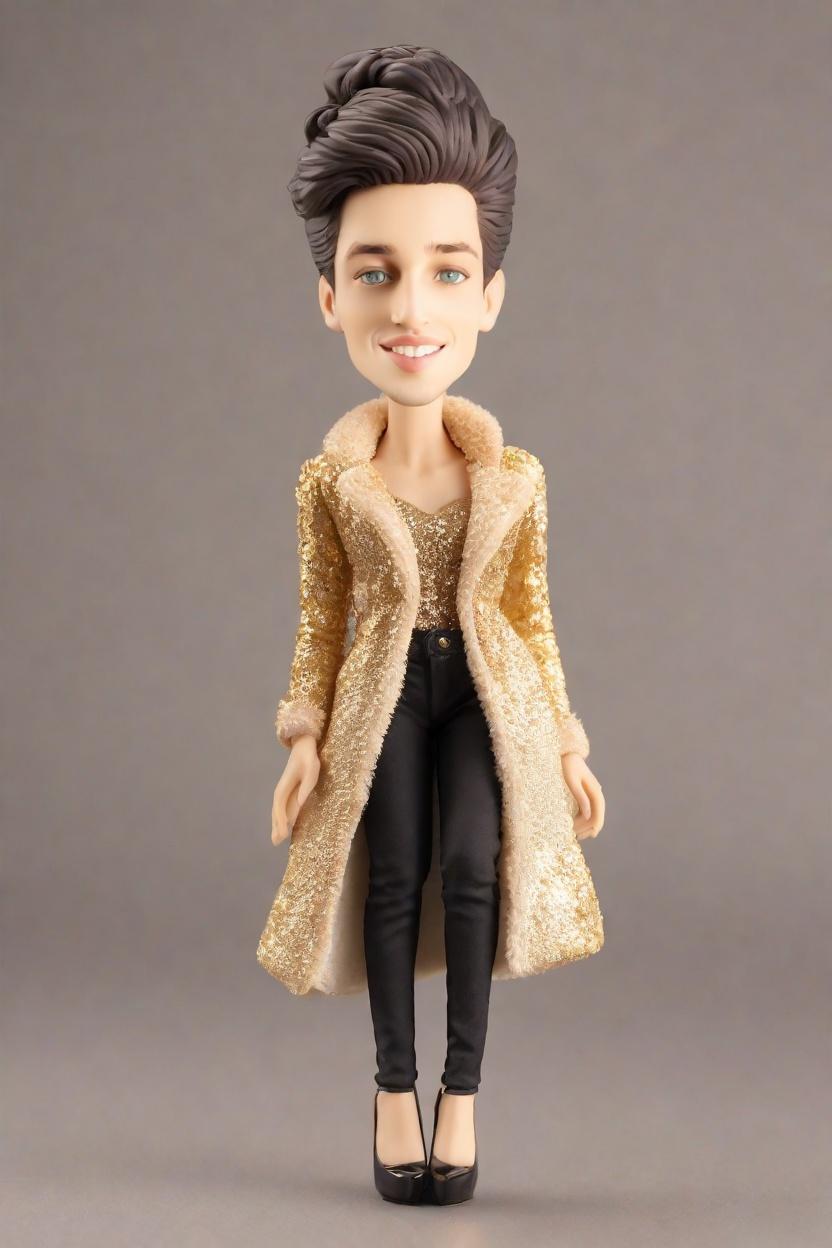 Custom Glamorous Gatherings Personalized Bobblehead,He Just Created His Own Bobblehead Doll for the Party!