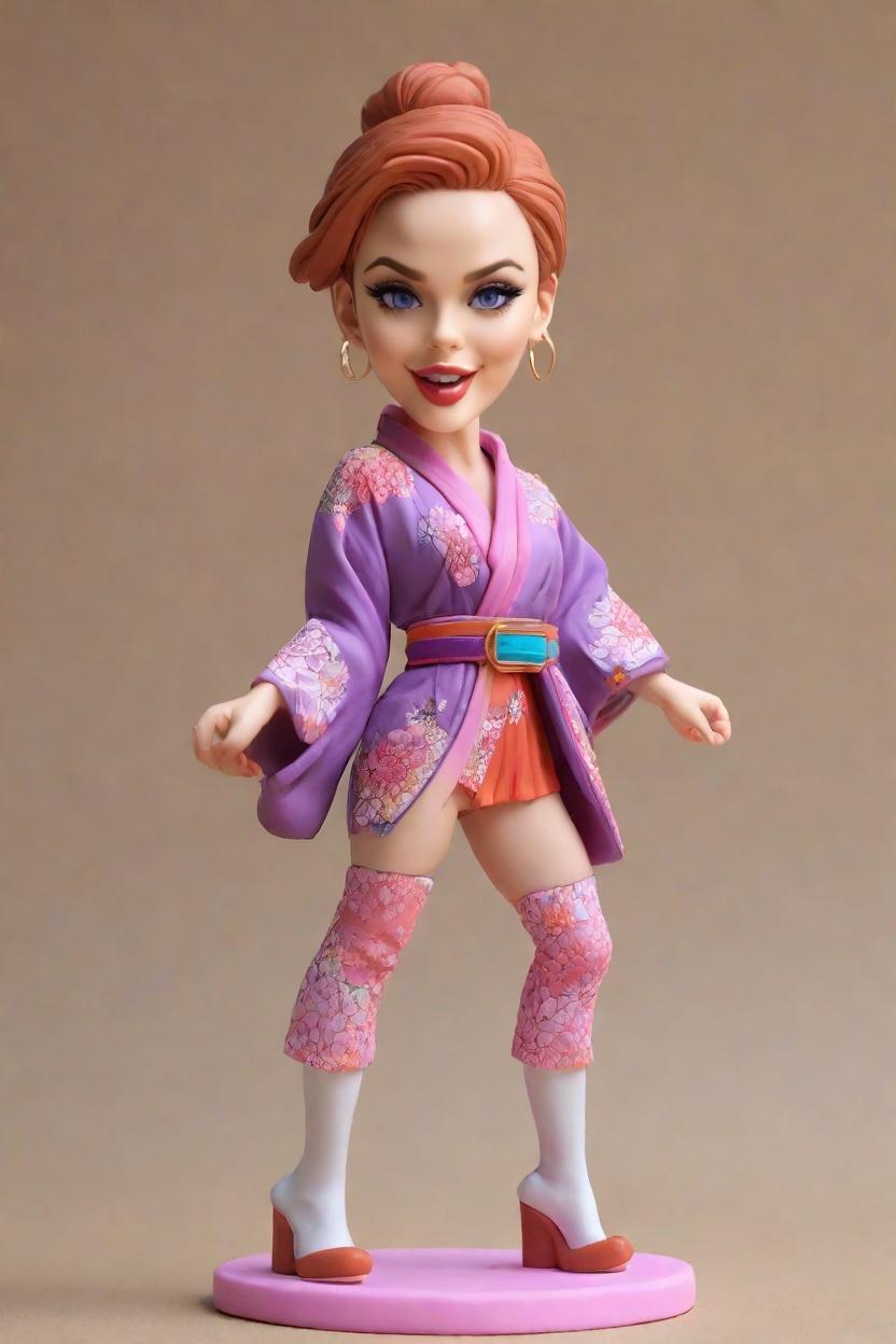 Custom Anime Heroine Bobblehead,Emma's Epic Anime-Inspired Bobblehead Creation