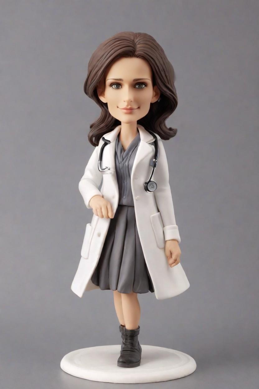 Custom Medical Marvel Bobblehead,She Created Her Own Doctor Bobblehead Lookalike!