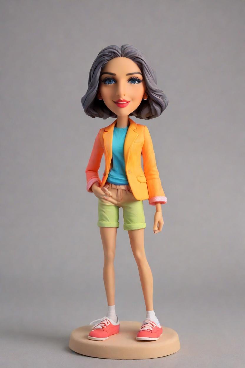 custom Entrepreneurial Confidence bobblehead,She Created Her Own Confident Entrepreneur Bobblehead!
