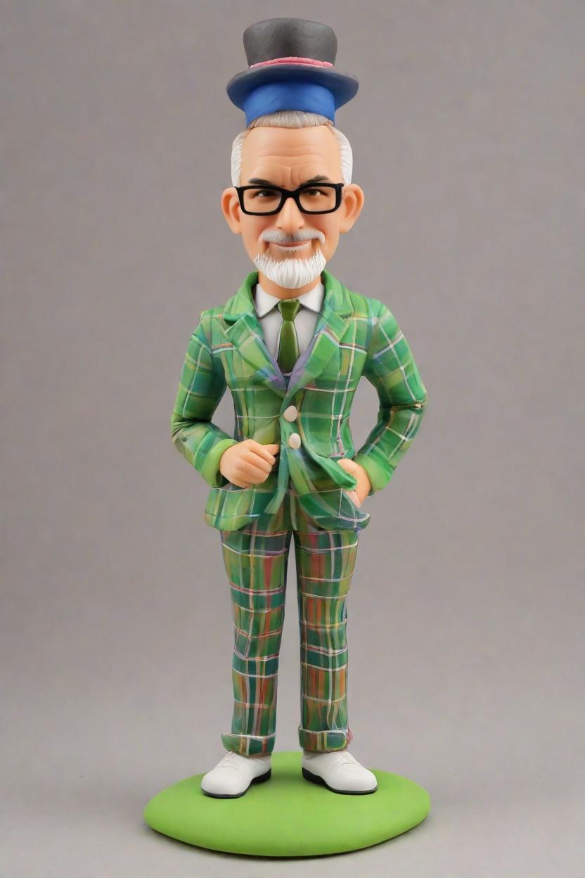 Personalized Custom Bobbleheads: A Winking Golfer's Tale,Meet Bob, the Winking Golf Pro: My Custom Bobblehead Doll Adventure!