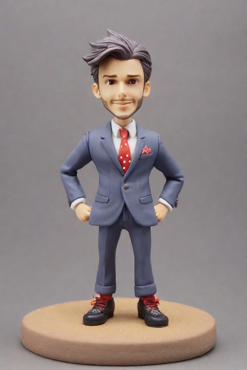 Custom Anniversary Punk-Inspired Bobblehead,He Made His Own Punk-Inspired Bobblehead Doll!