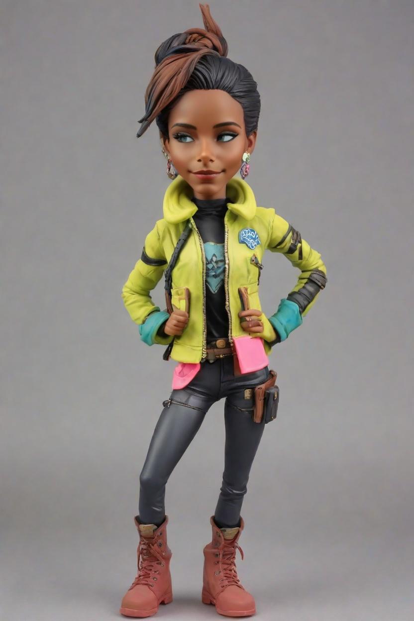 Custom Heroic Punk Bobblehead,She's Crafting Her Epic Bobblehead Doll