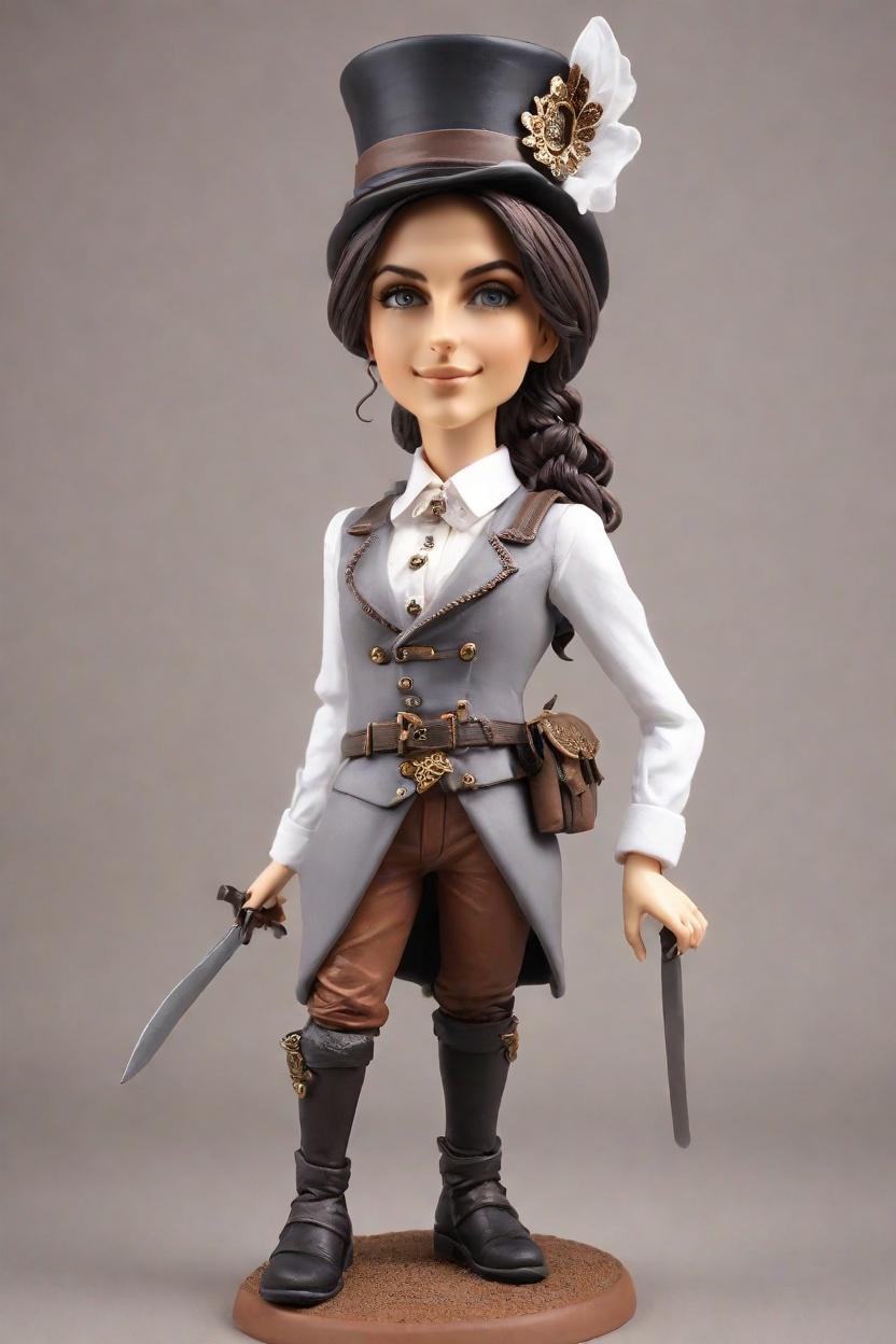 A Steampunk Adventurer's Mini-Me: The Ultimate Personalized Gift,She's Got the Moves: Unboxing My Custom Epic Tales Bobblehead