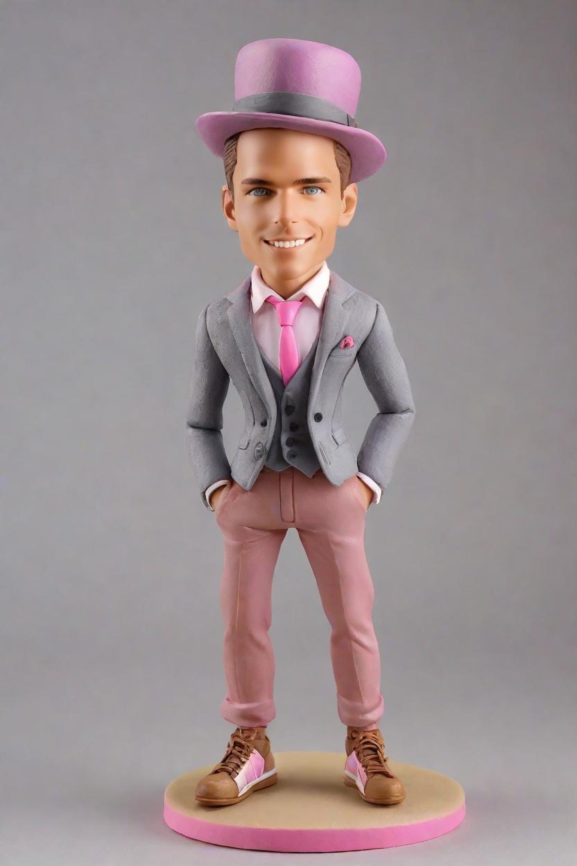 Custom Punk-Inspired Bobblehead,John's Playful Punk Bobblehead Creation