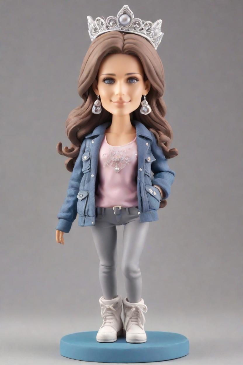 Custom Disney-Inspired Glamour Bobblehead,She Created Her Own Disney Princess Bobblehead Doll!