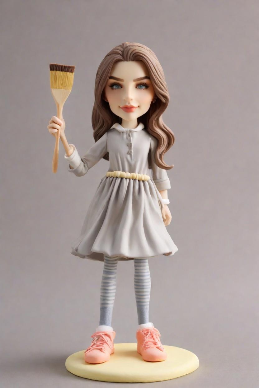 Trend Alert: Chic Painter Bobbleheads Take the Fashion World by Storm,She Did WHAT with Her Bobblehead?! A Whimsical Artist's Custom Creation Journey