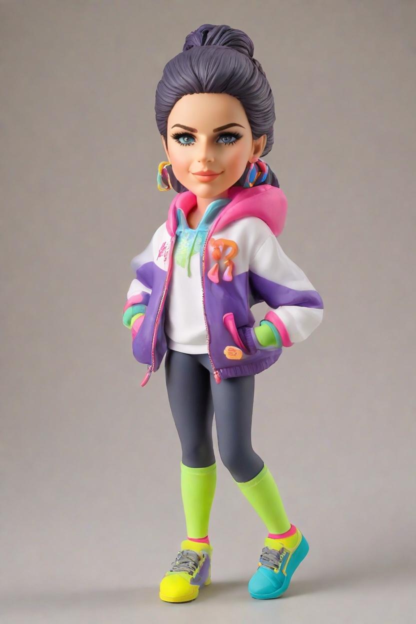 Cheerful Cheerleader Custom Bobblehead,She Created Her Dream Cheerleading Bobblehead!