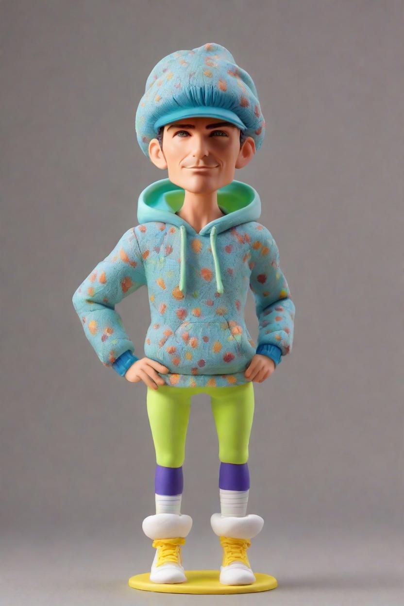 Dynamic Custom Athlete Bobblehead,He Made His Own Dynamic Bobblehead Doll!