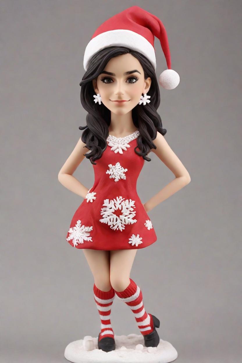 Custom Christmas Cheeky Bobblehead,She Created a Cheeky Christmas Bobblehead!