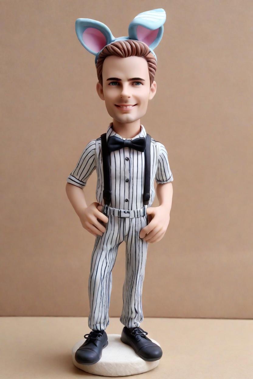 Easter Cheeky Bobblehead: The Ultimate Personalized Gift for Fashion Enthusiasts,My Cheeky Easter Mini-Me: A Personalized Figurine Adventure