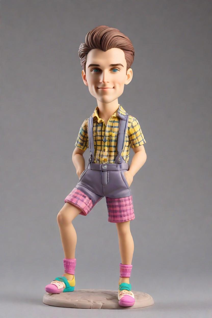 Casual Fun Custom Bobblehead,He Made His Own Funky Bobblehead!