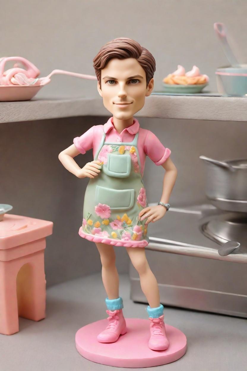 Discovering the Art of Bobble: A Trendsetting Dad's DIY Mother's Day Gift,He Cooks, He Sells: A Dad's Unique Bobblehead Creation for Mother's Day