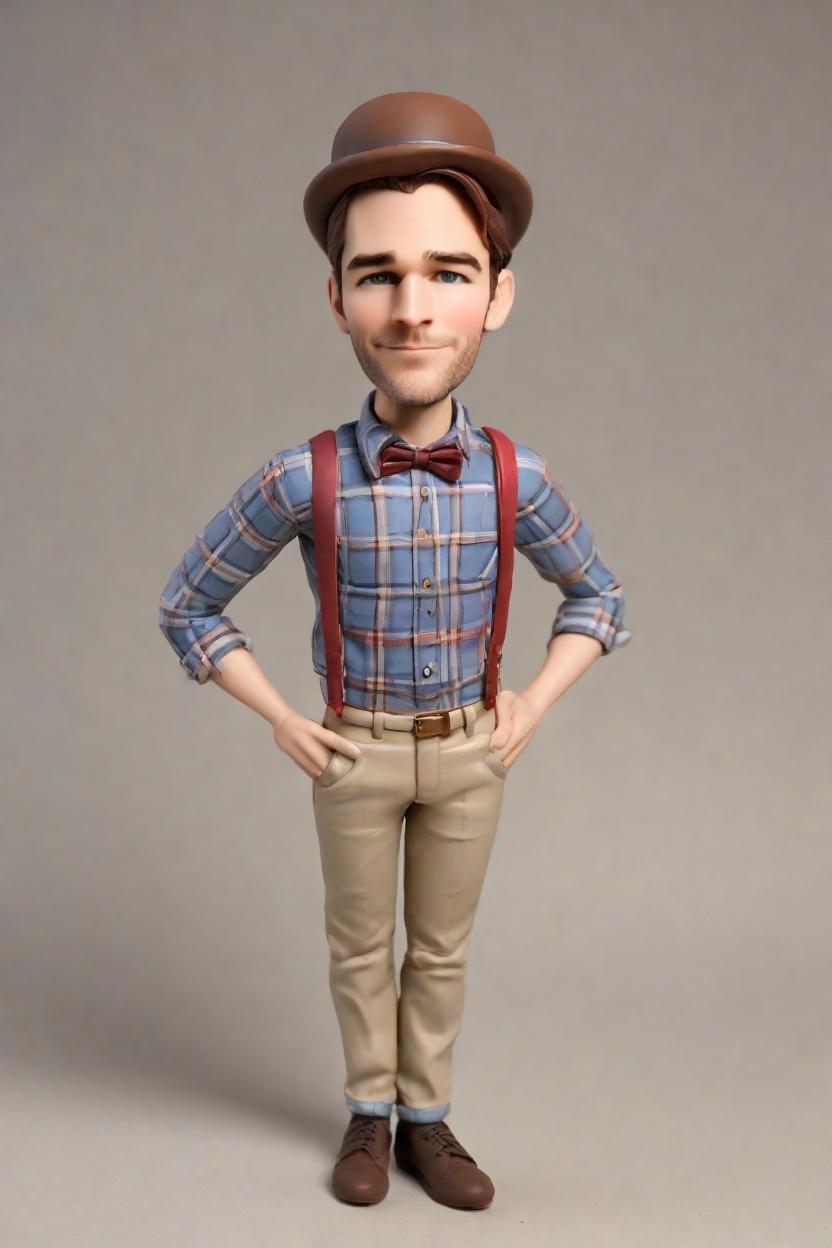 Casual Charm Custom Bobblehead,He Made His Own Bobblehead Doll! 🎩