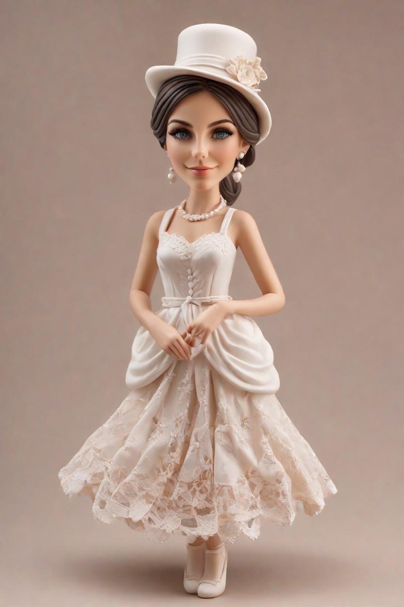 Trend Alert: Vintage Lace Gowns Meet Modern Mismatched Socks - A Fashion Reporter's Discovery,She's Taking the Social Media by Storm: A Bride's Graceful Twirl with a Bouquet Mini-Me