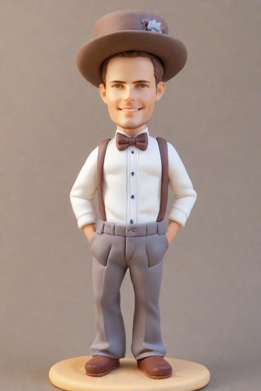 Custom Baby Shower Fun Bobblehead,He Just Created His Own Playful Dad-to-Be Bobblehead! 🎉