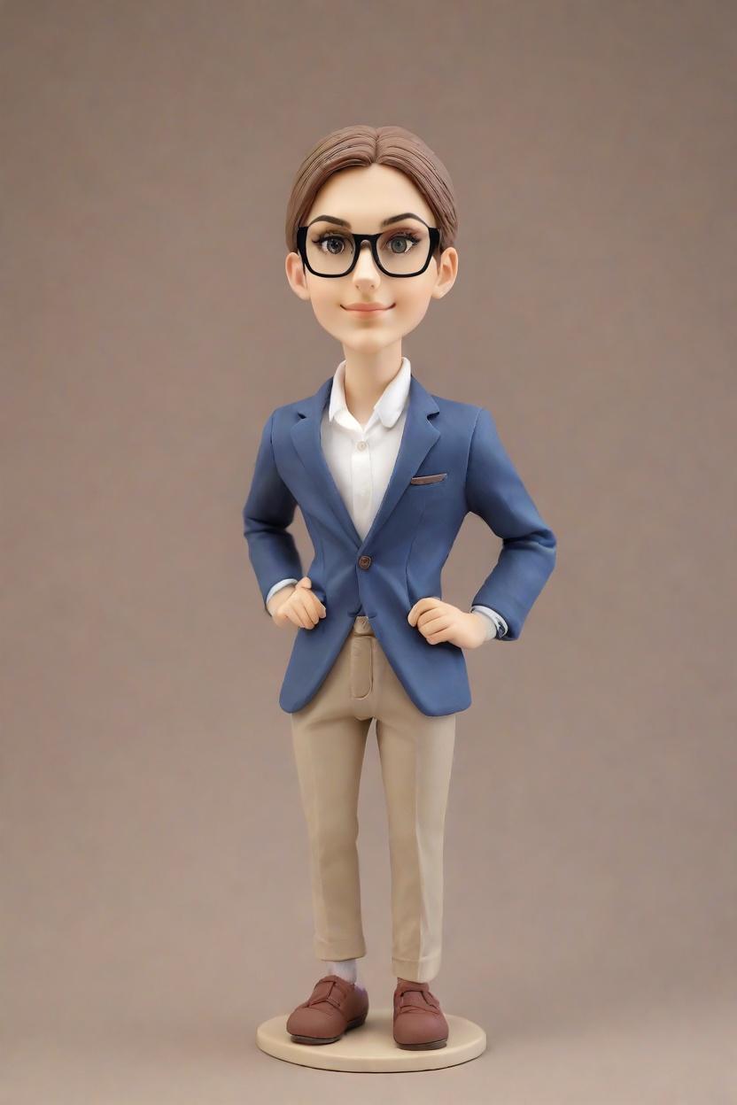 The Power Suit Bobblehead: A Bold Statement in Custom Figurine Dolls,Meet the Boss: Creating My Own Confident Bobblehead Doll Journey