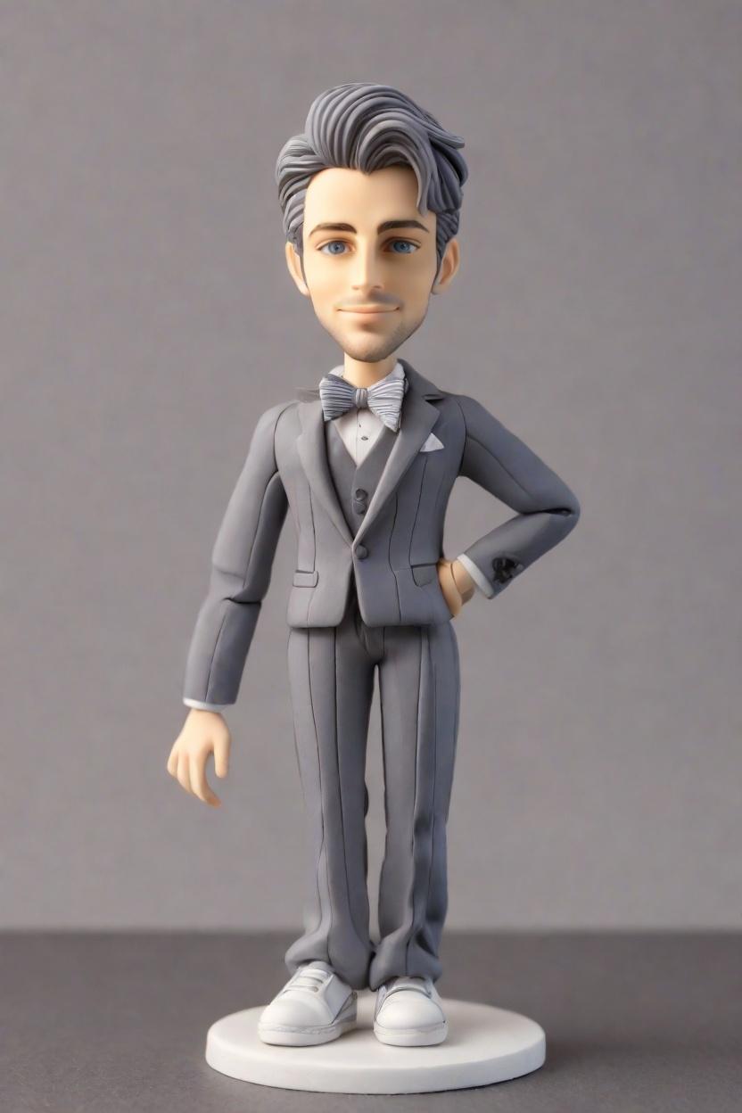 Custom Anniversary Jazzy Bobblehead,He Created His Own Jazzy Bobblehead Doll for the Office Party!