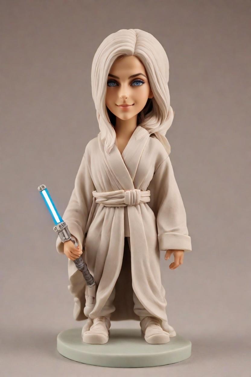 custom Star Wars Inspired Warrior bobblehead,She Strikes a Pose: My Star Wars Bobblehead Adventure