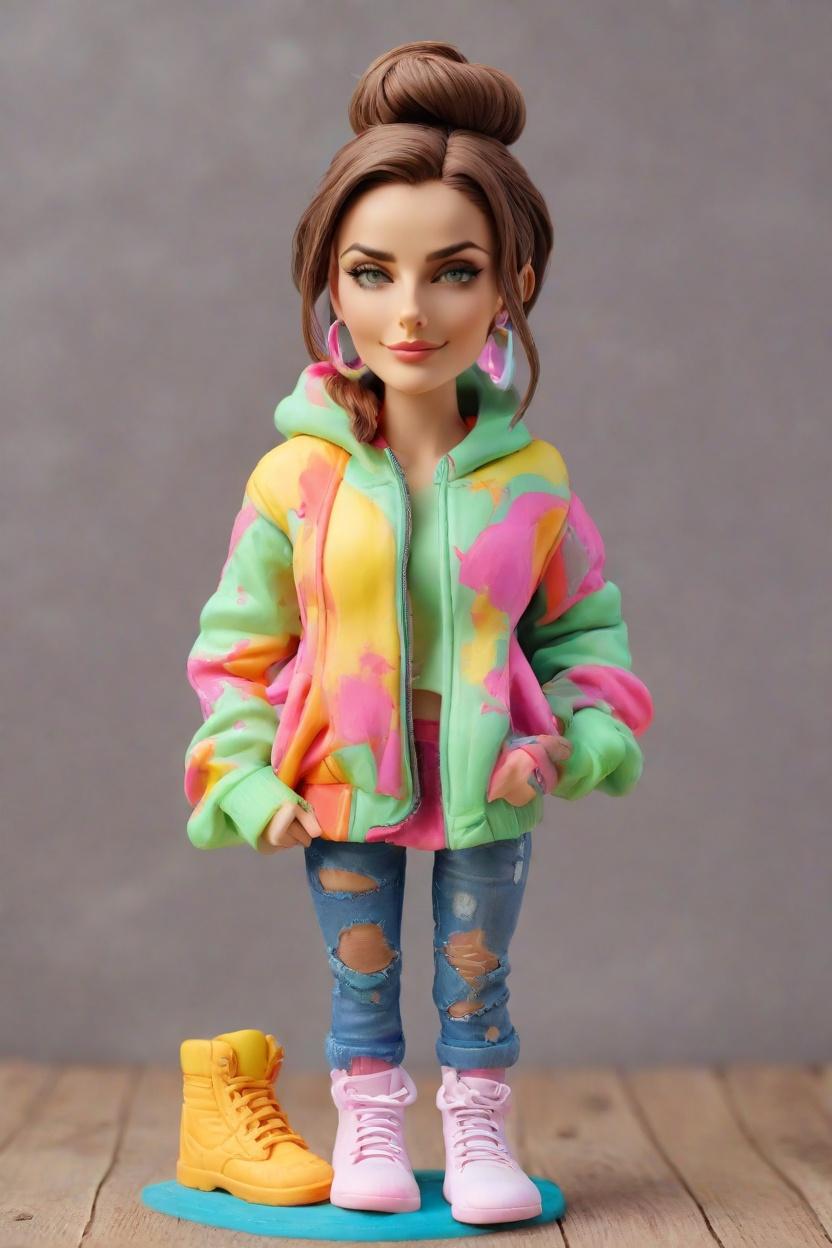 Sassy Style Custom Art Bobblehead,She's Got Swag: Make Your Own Bobblehead Doll