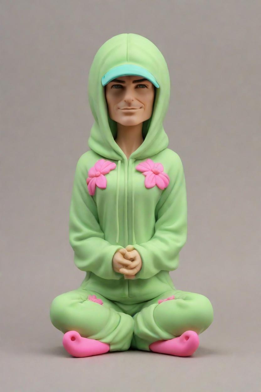 Custom Meditation Zen Bobblehead,John's Yoga Journey: Create Your Own Bobblehead Doll