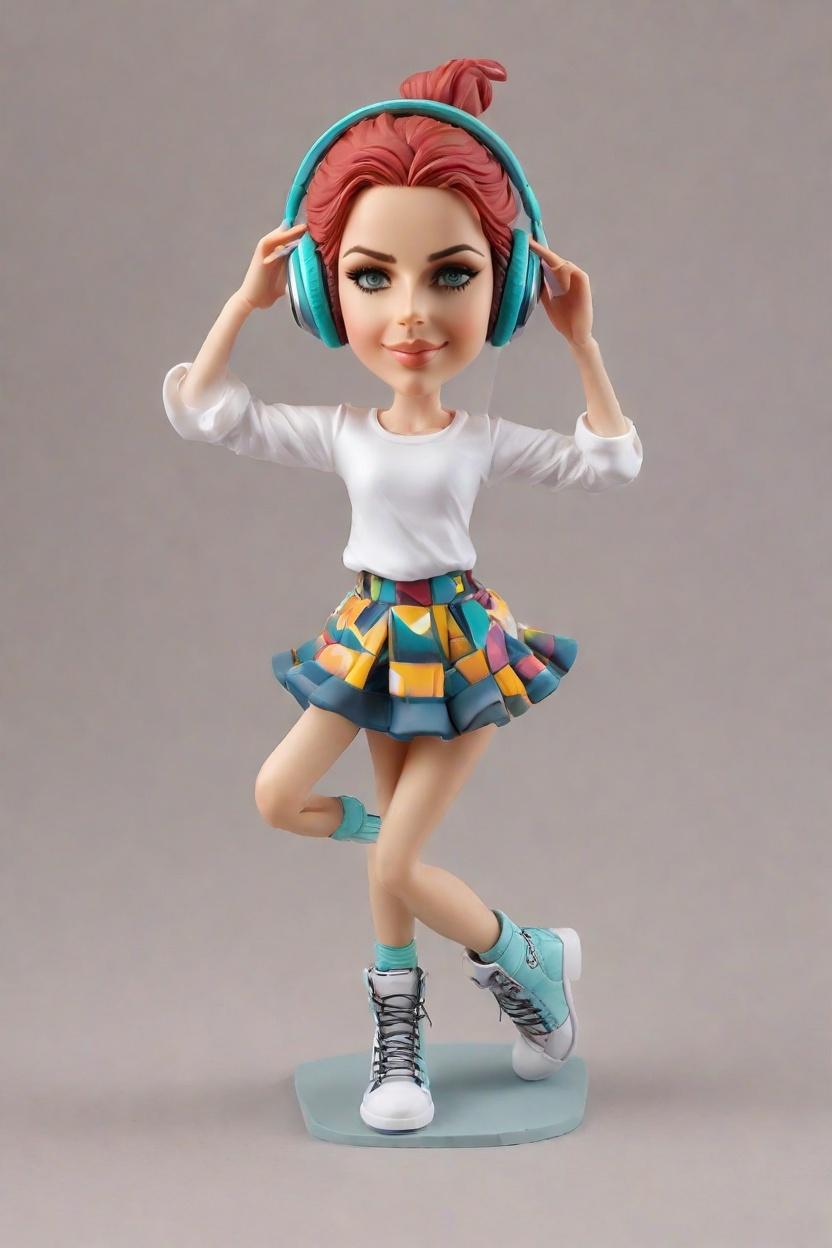 Sassy Anime custom Chic bobblehead,She Created Her Anime-Inspired Sassy Selfie Bobblehead