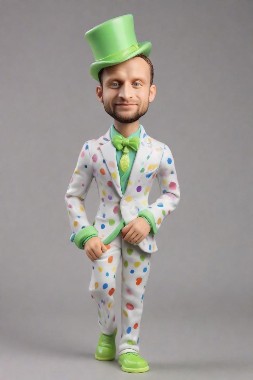 Spotlight on Trend: The Neon Golfer Bobblehead That's Changing the Game,Meet Bob: The Neon-Clad Golfer Whose Wink Has Everyone Talking! #CustomBobbleheadDoll
