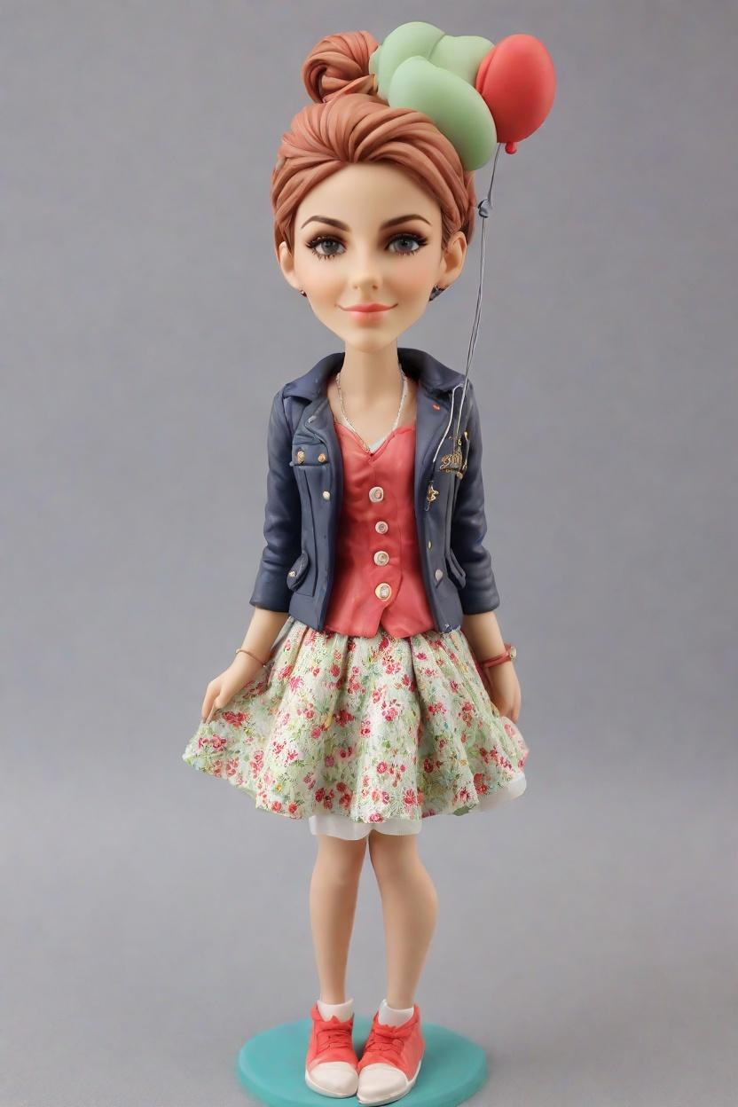 Custom Valentine Playful Bobblehead,She Created Her Own Flirty Bobblehead Doll! 😍