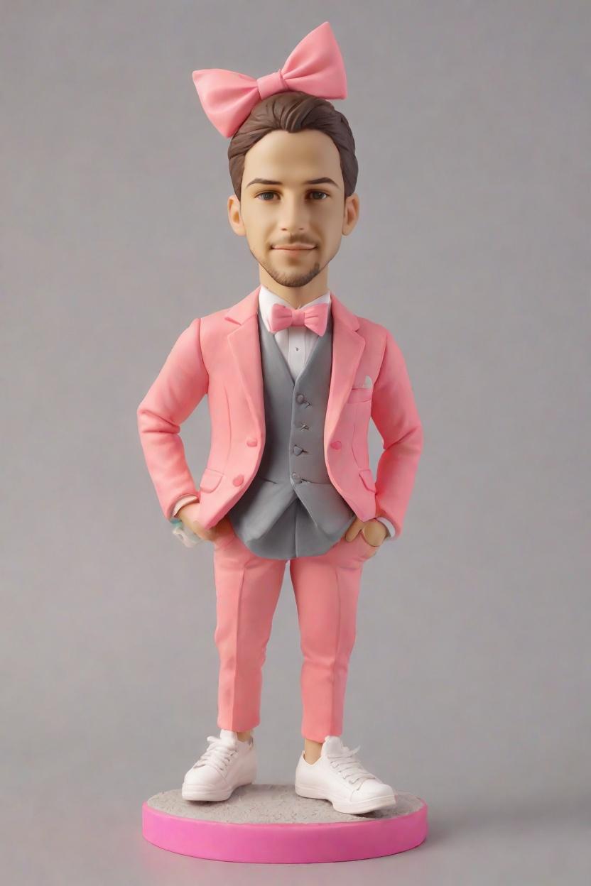 custom Achievement Celebration bobblehead,John Shares His Triumph with a Custom Bobblehead