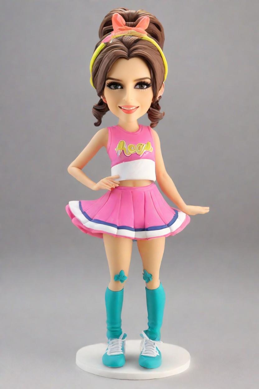 From the Sidelines to the Spotlight: Personalized Custom Bobbleheads That Cheer for You,She's Got Game and Style: Introducing My Custom Bobblehead Doll in Neon Leggings!