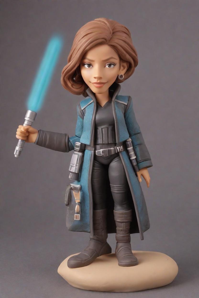 Custom Star Wars Heroine Bobblehead,She Created Her Epic Star Wars Bobblehead!