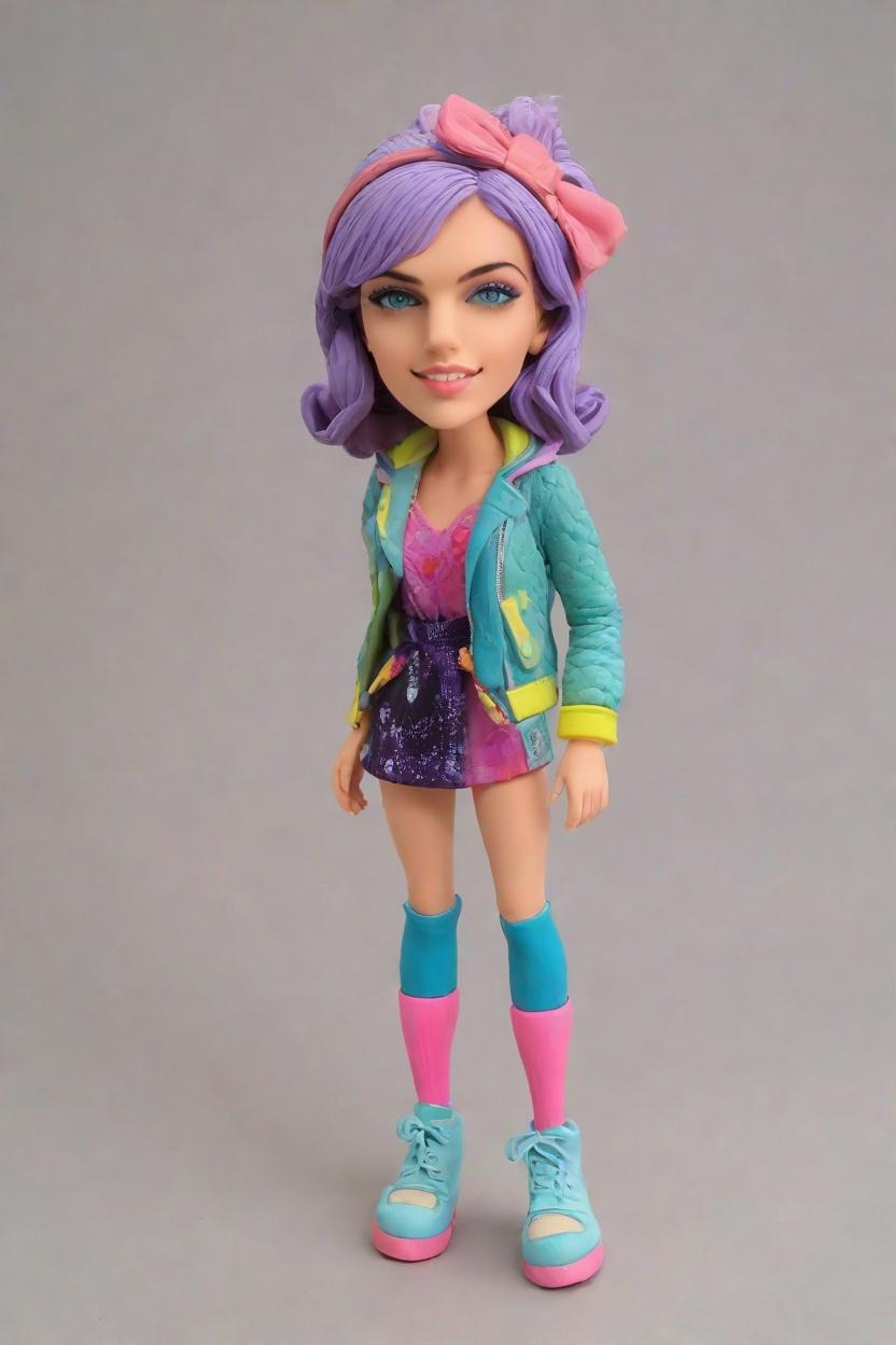 Personalized Custom Bobbleheads: The Ultimate Chic Bomber Jacket and Neon Leggings Collection,She's Got Swagger: Unveiling My Custom Bobblehead Doll in a Playful Wink