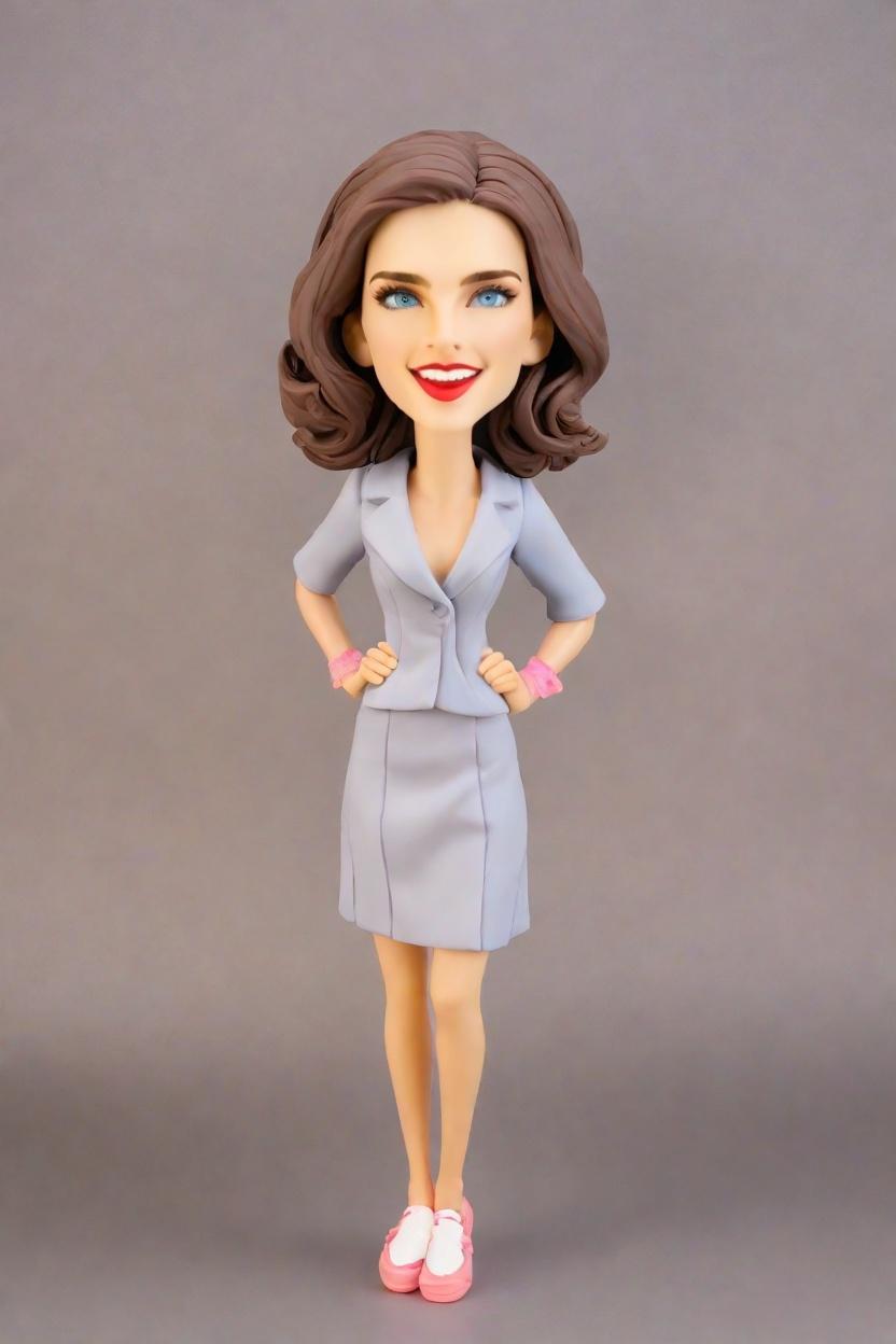 Graduation Chic Custom Bobblehead,She's Got the Grad Cap Swag: Create Your Own Bobblehead Doll
