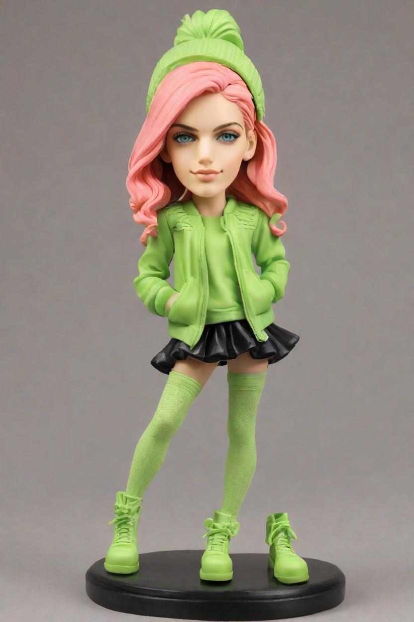 Custom Graduation Confident Bobblehead,She Created Her Own Bobblehead Doll in a Bold Outfit!