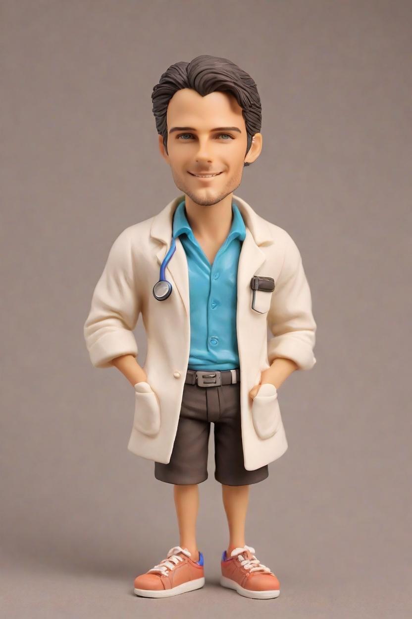 Custom Lab Hero Bobblehead,He Made His Own Lab Coat Bobblehead! 🧪😎