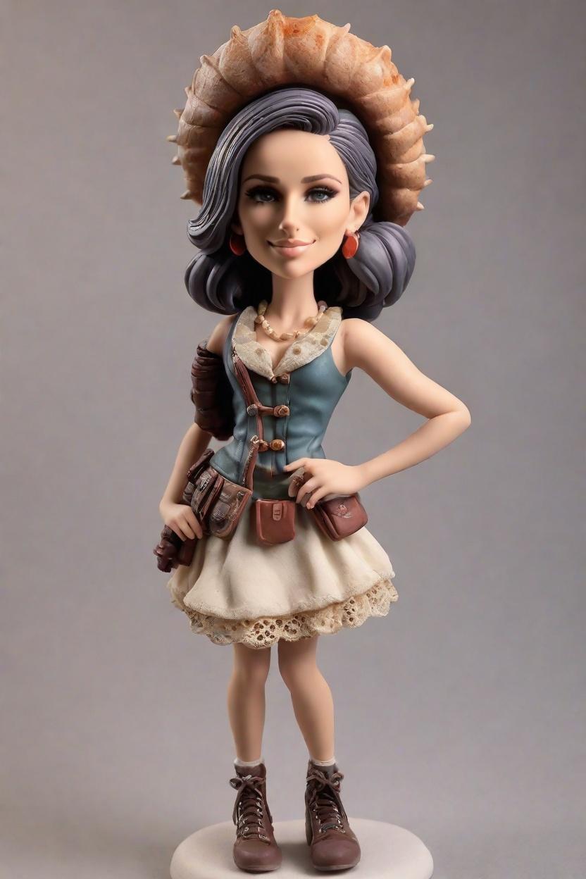 Custom Thanksgiving Cheeky Bobblehead,She Created a Punk-Inspired Thanksgiving Bobblehead!