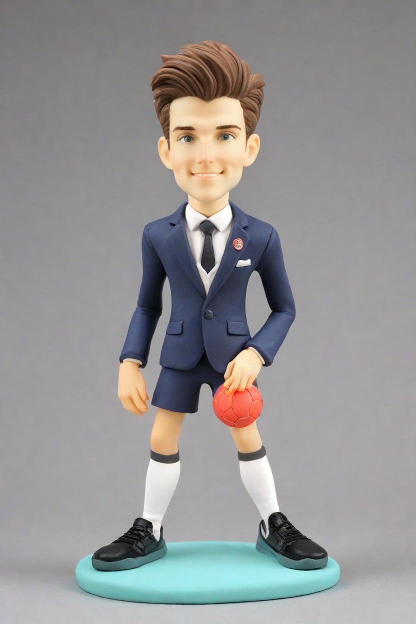 Custom Kicking Playful Bobblehead,John Shares: Make Your Own Soccer Star Bobblehead