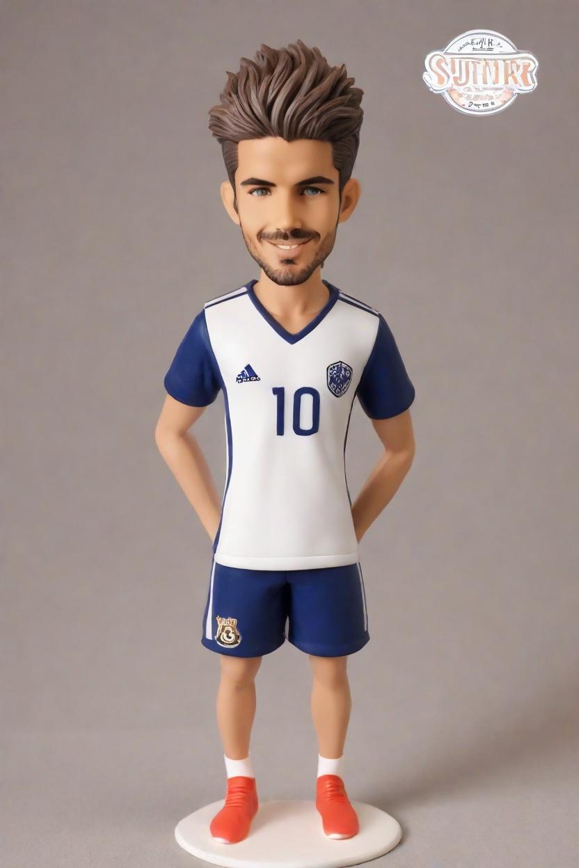 Custom Soccer Goal Celebration Bobblehead,He Just Scored! Create Your Own Soccer Star Bobblehead
