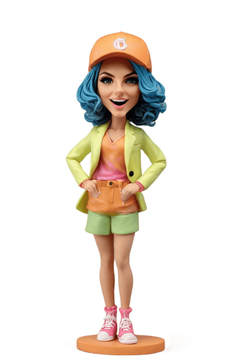 Custom Kickin' Sports Bobblehead,She's Got Game: Make Your Own Bobblehead Doll