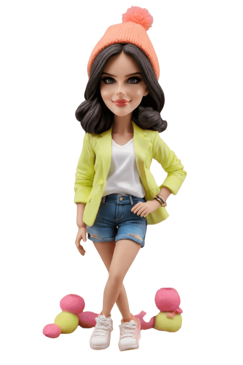Custom Corporate Chic Bobblehead,She Created Her Own Chic Bobblehead Doll!