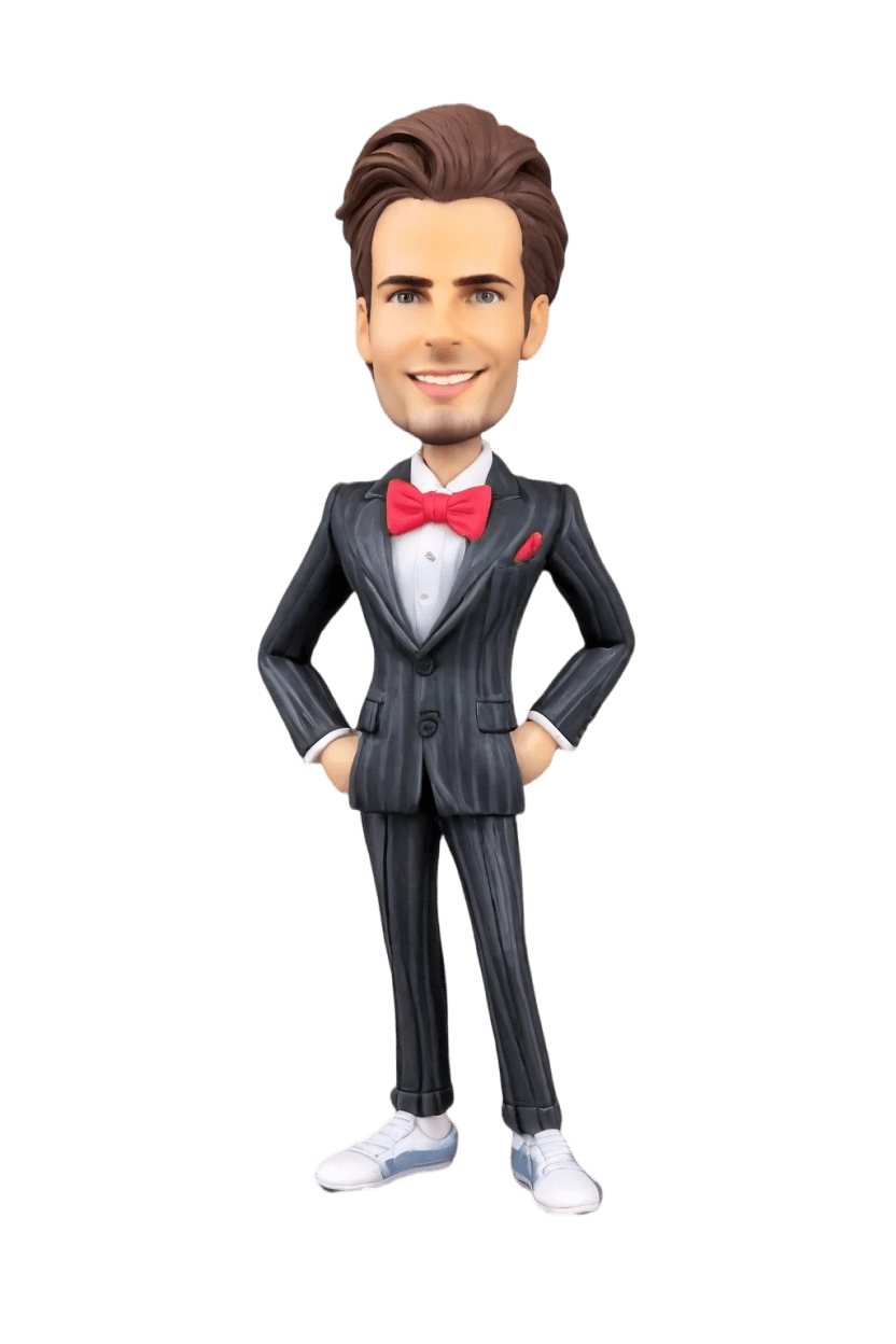 Custom Legal Victory Bobblehead,He Crafted His Own Legal Eagle Bobblehead!