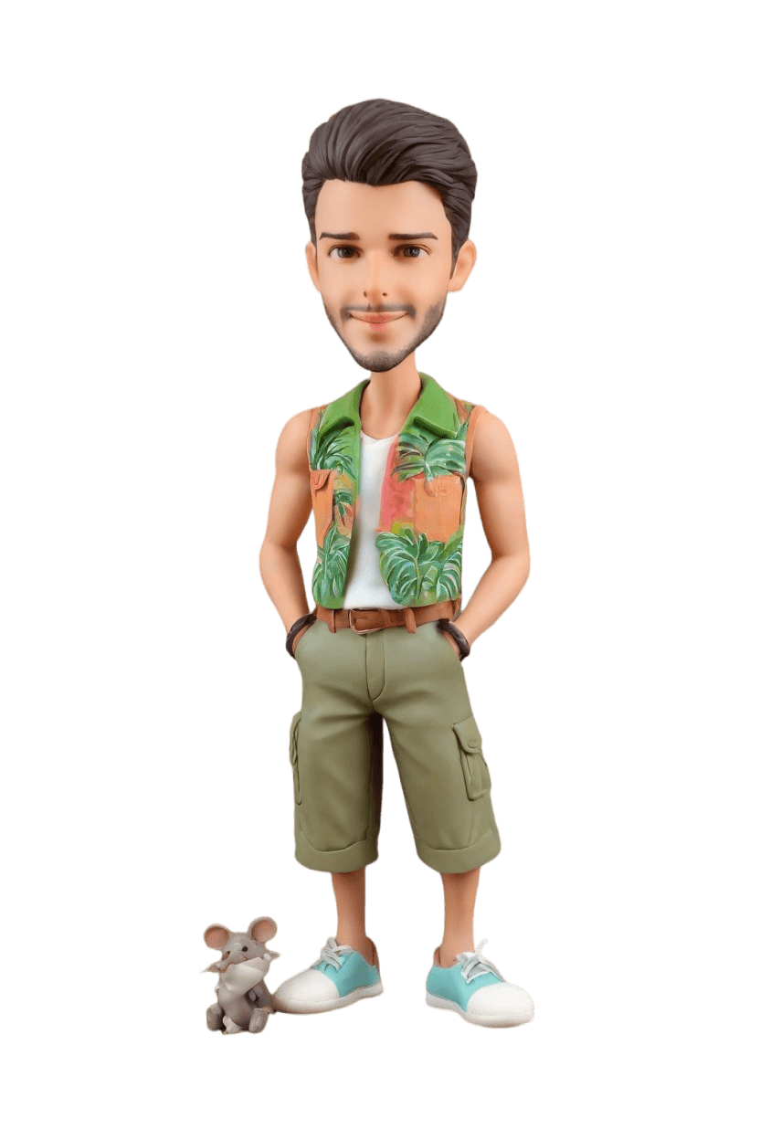 Custom Police Tribute Bobblehead,He Just Created His Own Bobblehead in Uniform! 👮‍♂️🎉
