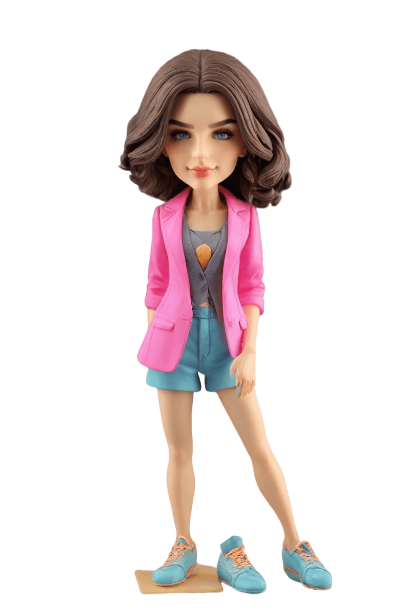 Custom Business Confidence Bobblehead,She Created Her Own Confident Businesswoman Bobblehead